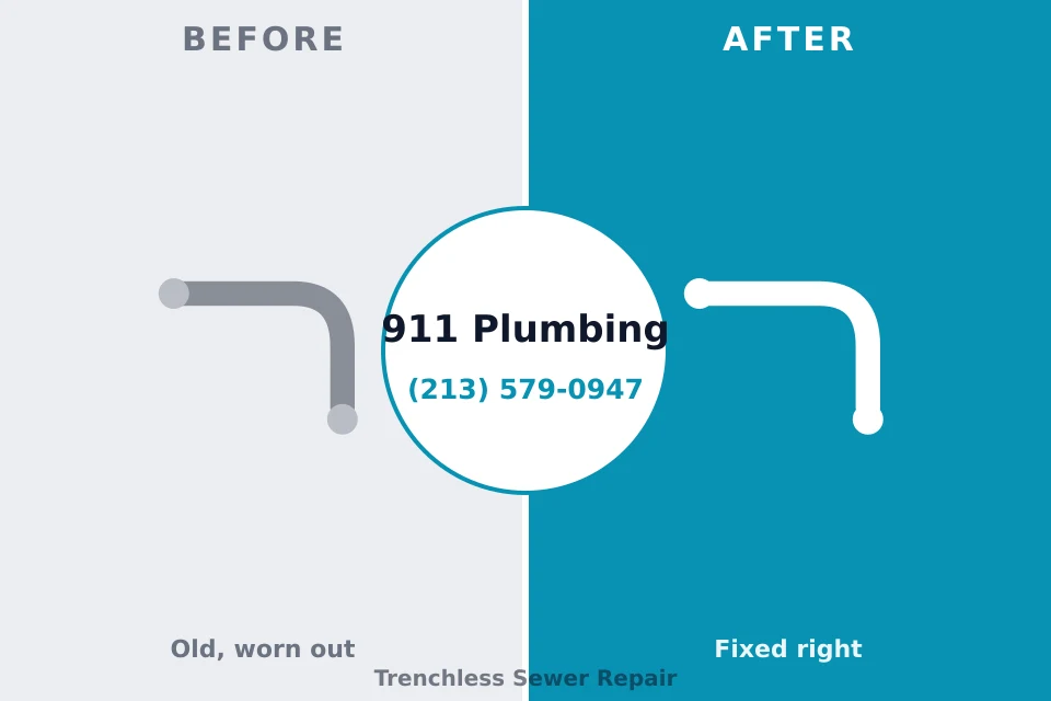 Before and after: plumbing repair De Soto, IA